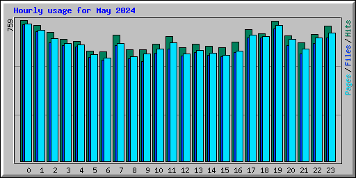 Hourly usage for May 2024